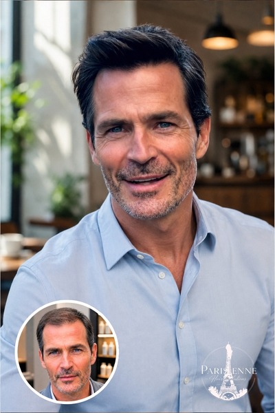 Men's Hair Loss Solutions Before and After - Parisienne Hair Solutions - Piedmont SC