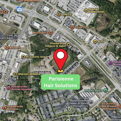 Map to Parisienne Hair Solutions in Piedmont, South Carolina