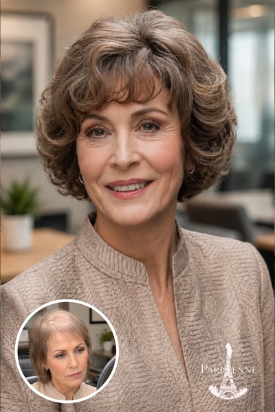 Women's Hair Loss Solutions Before and After - Parisienne Hair Solutions - Piedmont SC