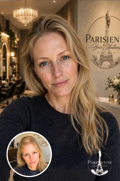 Women's Hair Loss Solutions Before and After - Parisienne Hair Solutions - Piedmont SC